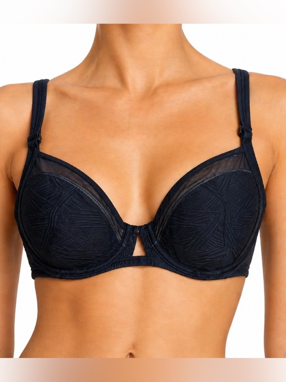 Dorina Black Underwire Bikini Top 34D NWT